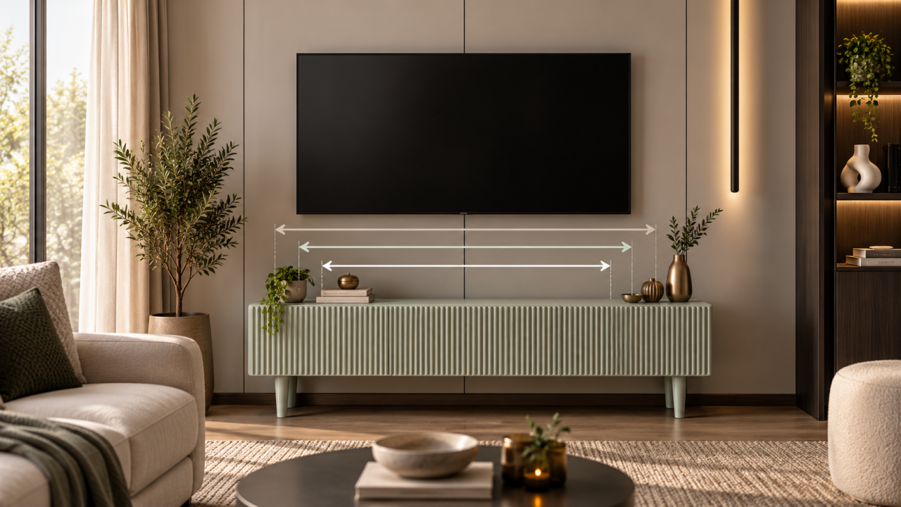 55 İnç TV İçin TV Ünitesi Kaç Cm Olmalı?