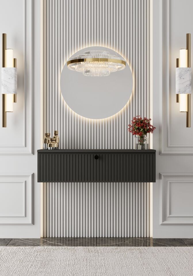 Mimosa MDF Duvara Monte Kapaklı Dresuar 70 cm (5 renk seçeneği)