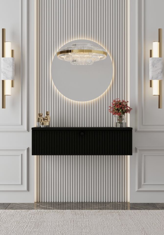 Mimosa MDF Duvara Monte Kapaklı Dresuar 70 cm (5 renk seçeneği)