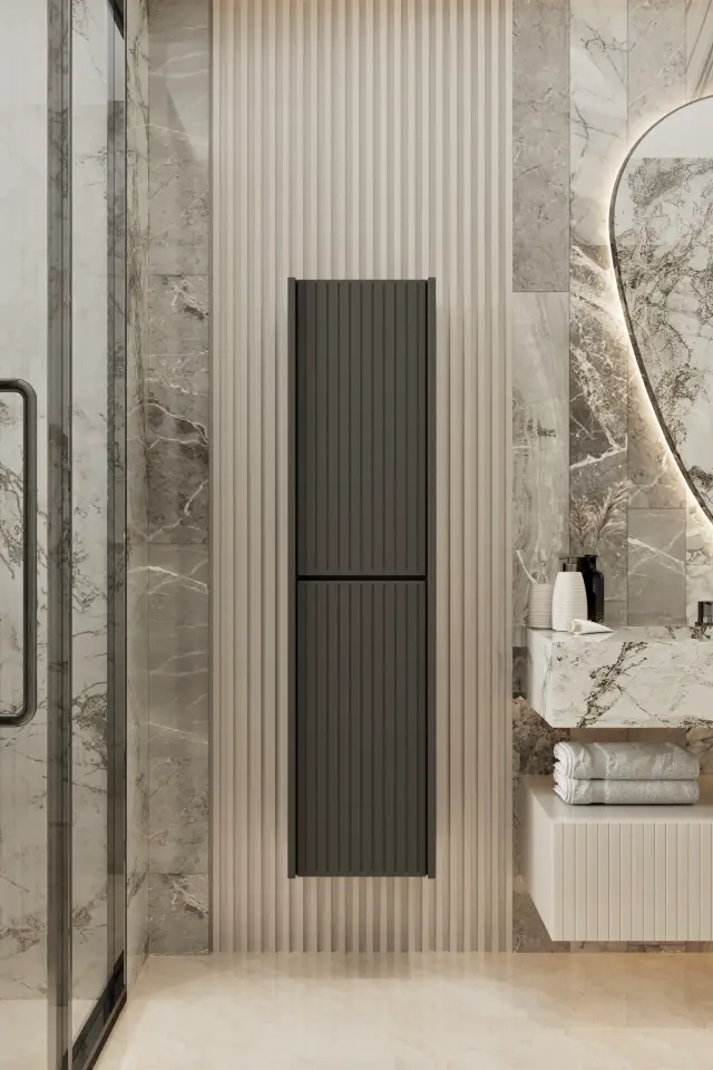 Capella MDF Çok Amaçlı Banyo Dolabı (6 renk seçeneği) GRİ