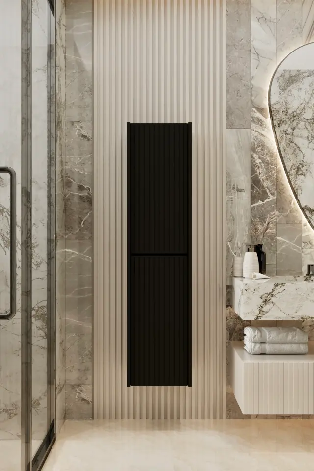 Capella MDF Çok Amaçlı Banyo Dolabı (6 renk seçeneği) SİYAH