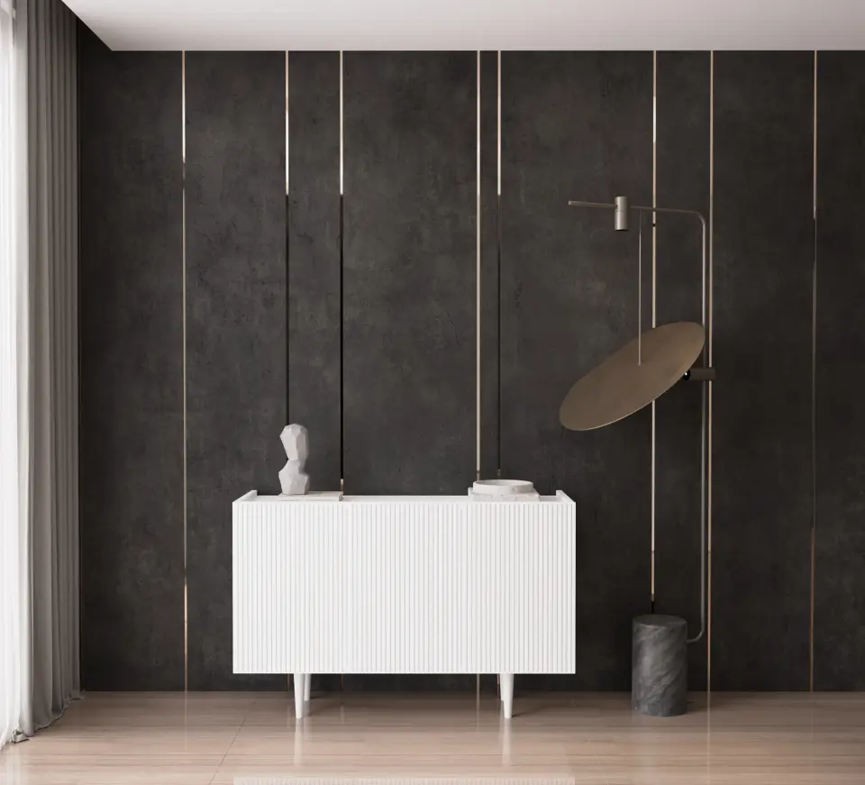 Capella Mdf 3 Kapaklı Raflı Ahşap Ayaklı 120 cm Konsol (4 renk seçeneği) BEYAZ