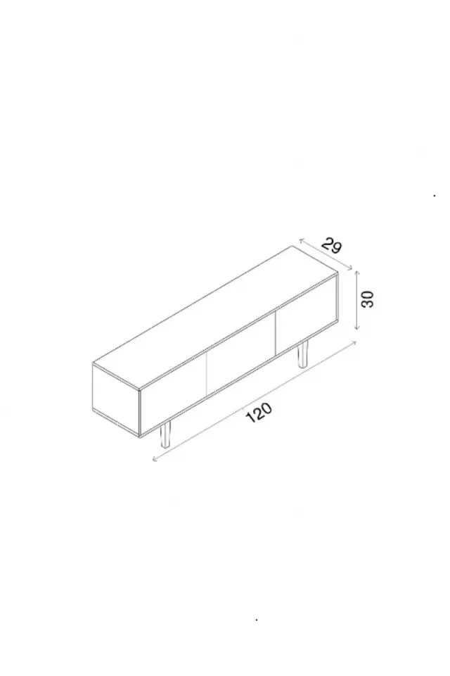 Capella Tv Ünitesi 120 cm duvara monte kapaklı raflı MDF (8 renk seçeneği) MİNT YEŞİLİ