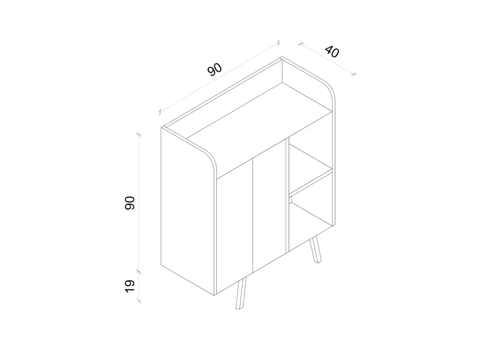 Magnetar Kahve Köşesi MDF Ahşap Ayaklı Panjur Kapaklı-raflı (5 renk seçeneği) KUM TAŞI