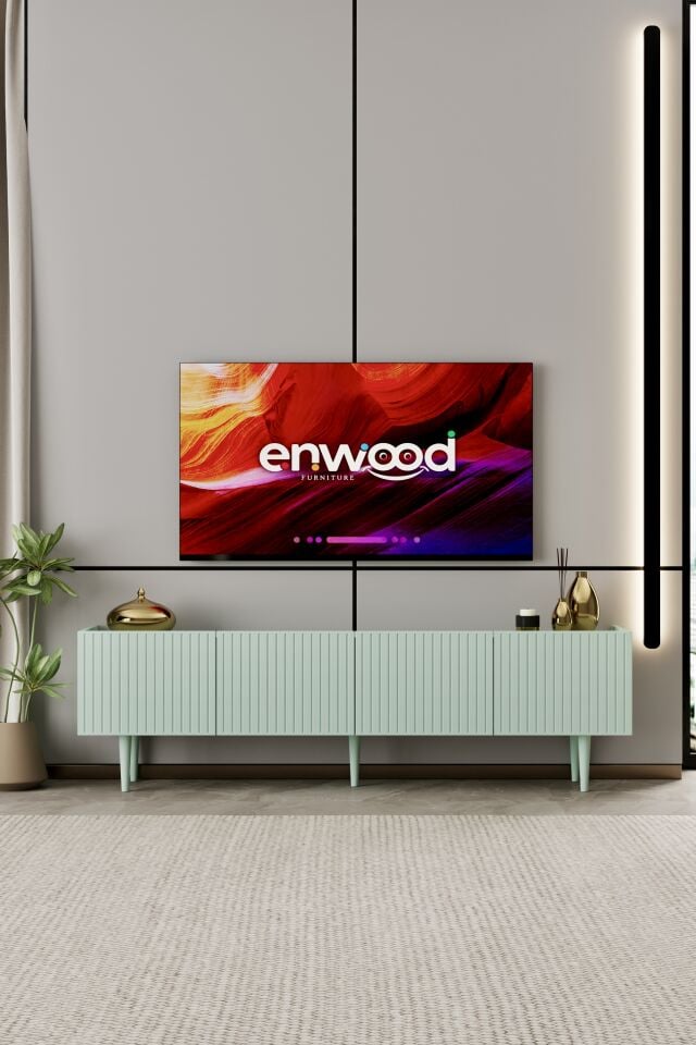Capella TV Ünitesi 160 cm 4 Kapaklı Ayaklı MDF