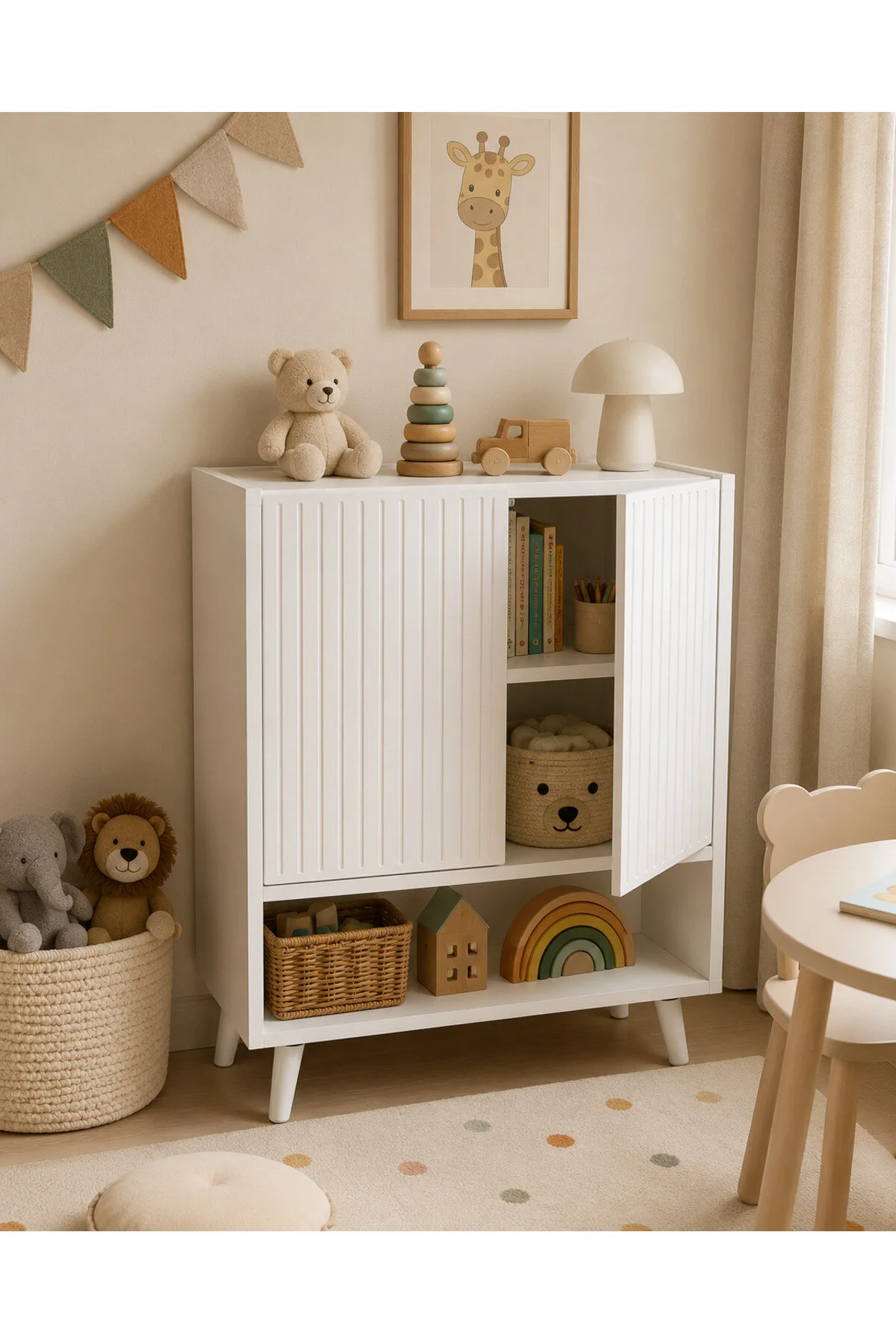 Capella MDF Çok Amaçlı Dolap 60 cm BEYAZ