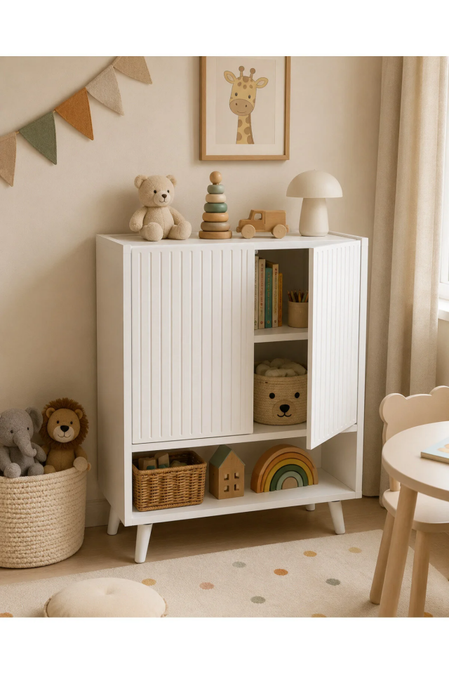 Capella MDF Çok Amaçlı Dolap 60 cm BEYAZ