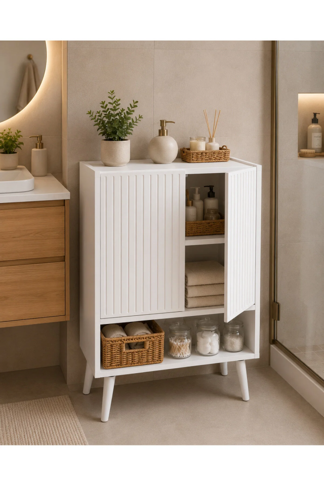 Capella MDF Çok Amaçlı Dolap 60 cm BEYAZ