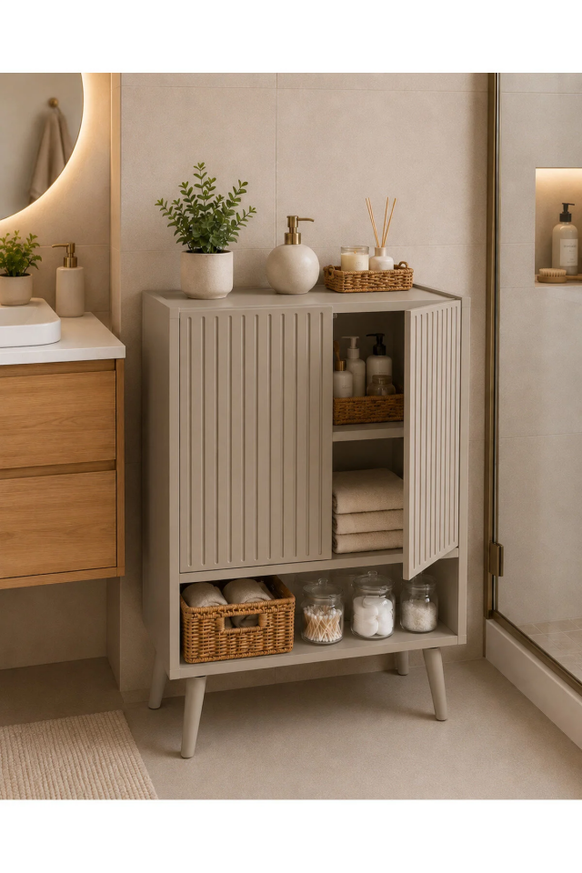 Capella MDF Çok Amaçlı Dolap 60 cm KUM TAŞI