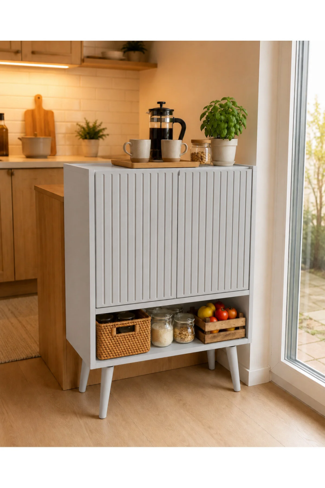 Capella MDF Çok Amaçlı Dolap 60 cm SİS GRİ