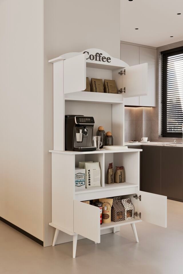 FORME Kahve Köşesi - MDF - 172 CM BEYAZ