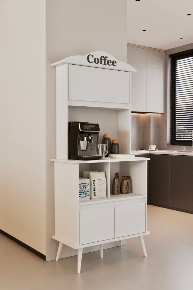 FORME Kahve Köşesi - MDF - 172 CM BEYAZ