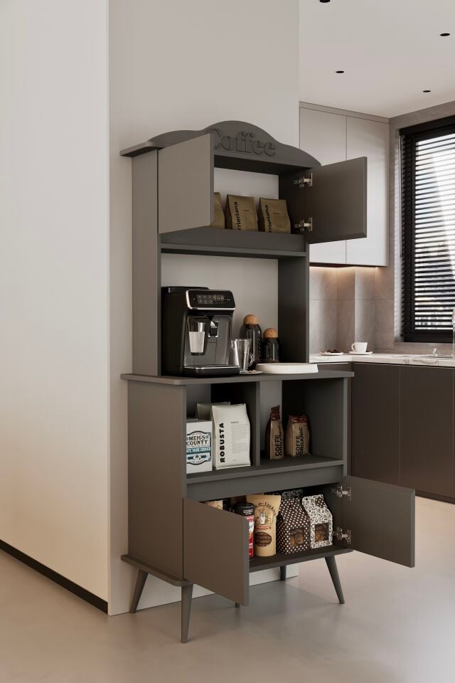 FORME Kahve Köşesi - MDF - 172 CM GRİ
