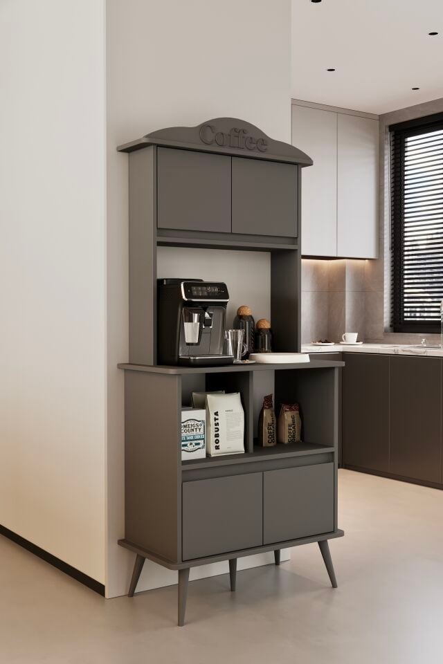 FORME Kahve Köşesi - MDF - 172 CM GRİ