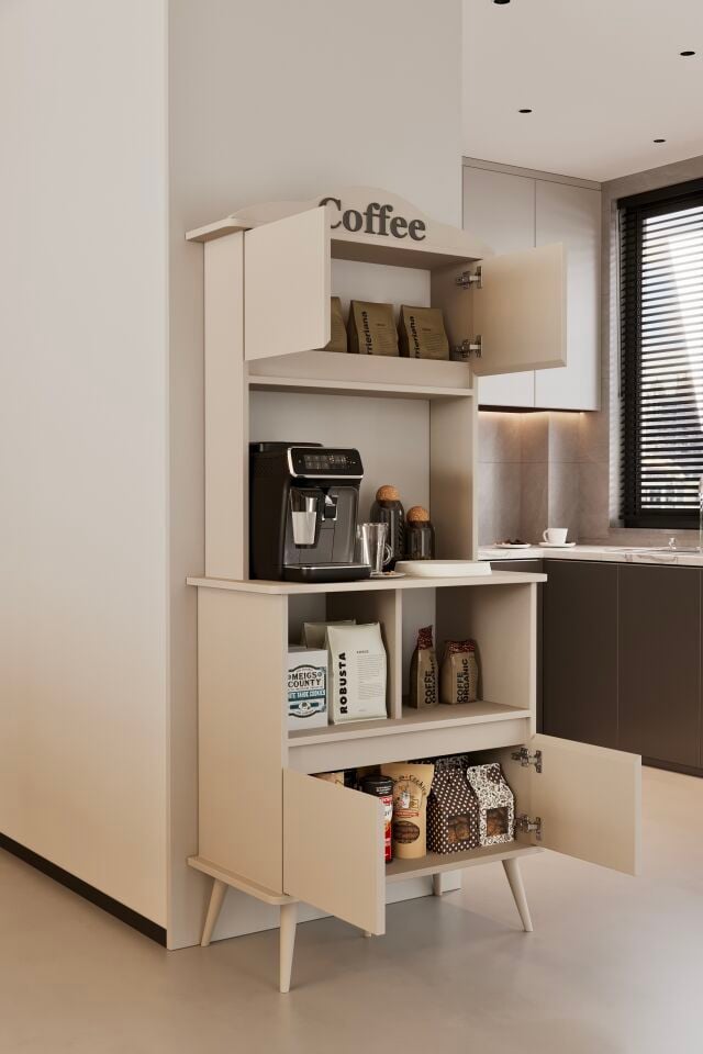 FORME Kahve Köşesi - MDF - 172 CM BEJ