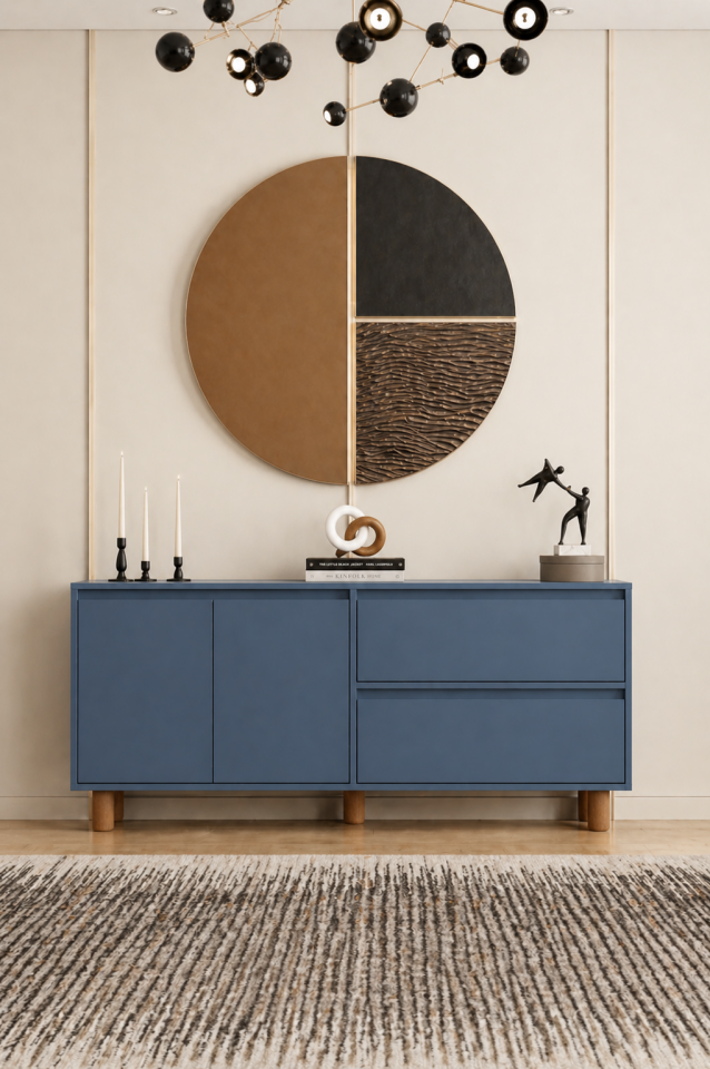 MİLA Ahşap Ayaklı Konsol - MDF - 160 CM