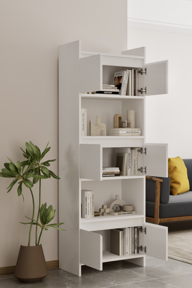 MODO Çok Amaçlı Dolap - MDF - 176 CM BEYAZ