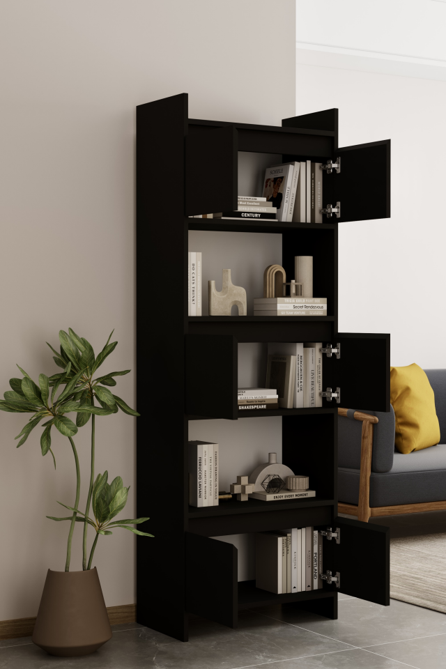 MODO Çok Amaçlı Dolap - MDF - 176 CM SİYAH