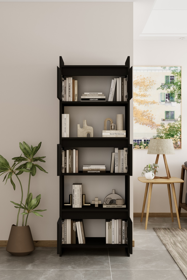 MODO Çok Amaçlı Dolap - MDF - 176 CM SİYAH