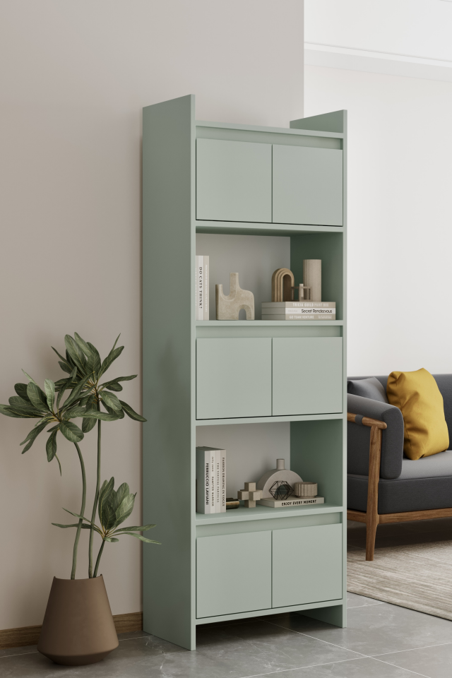MODO Çok Amaçlı Dolap - MDF - 176 CM MİNT YEŞİLİ