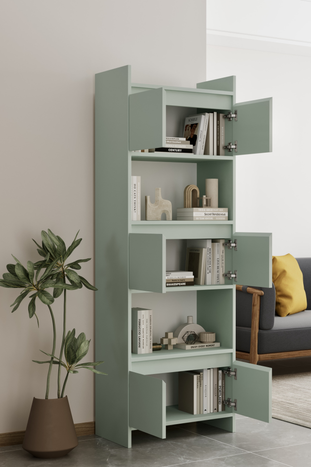 MODO Çok Amaçlı Dolap - MDF - 176 CM MİNT YEŞİLİ