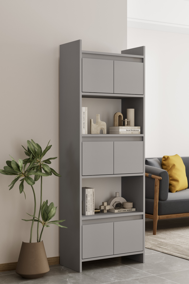 MODO Çok Amaçlı Dolap - MDF - 176 CM SİS GRİ