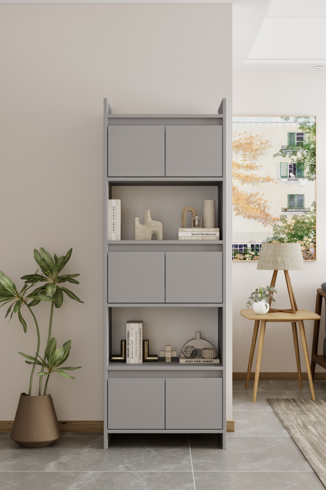 MODO Çok Amaçlı Dolap - MDF - 176 CM SİS GRİ