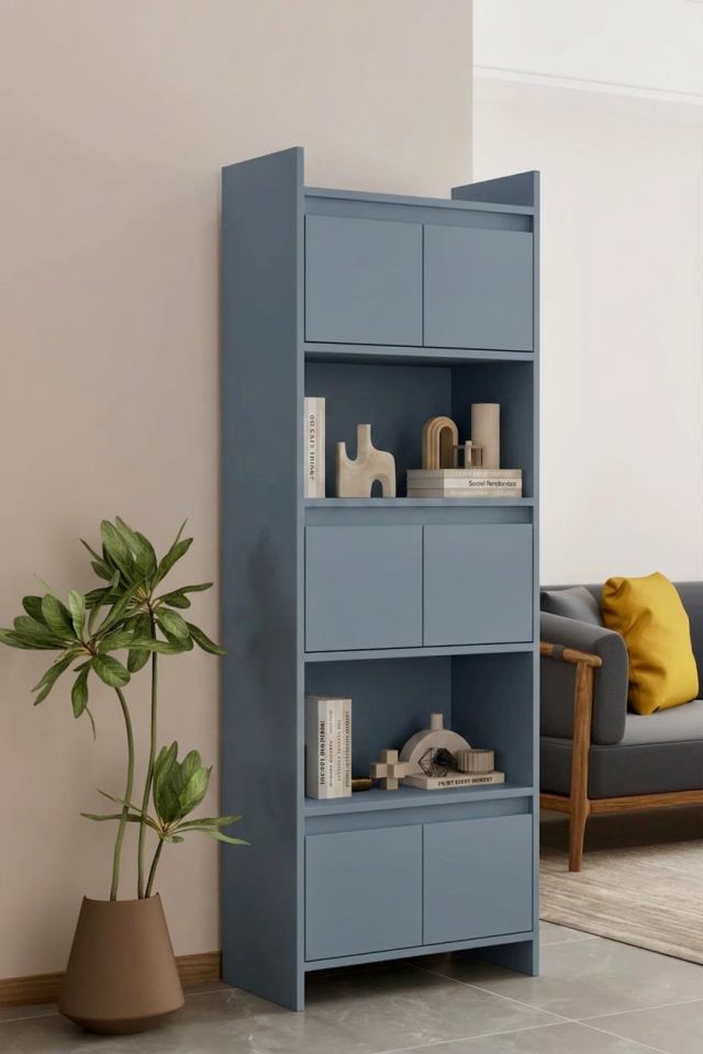 MODO Çok Amaçlı Dolap - MDF - 176 CM DUMAN MAVİ