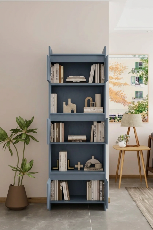 MODO Çok Amaçlı Dolap - MDF - 176 CM DUMAN MAVİ
