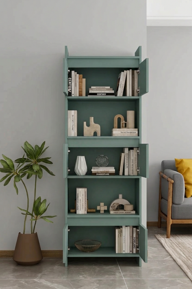MODO Çok Amaçlı Dolap - MDF - 176 CM ZEYTİN TAŞI